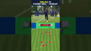 Chelsea FC Passing Drill + Overlap #shorts #football #soccer #motivation #passing #chelsea