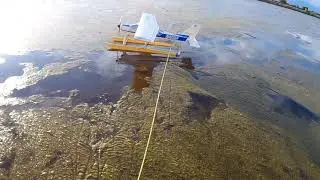 Swampy the rescue boat sinks and Alan resorts to mud wading