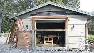Constructing heavy rough cedar canopies with metal calding