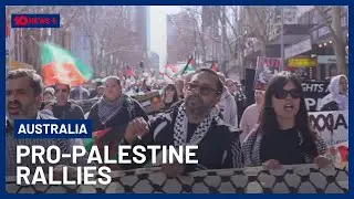 Mass Pro Palestinian Rallies Across the Country Protest Gaza Famine | 10 News+