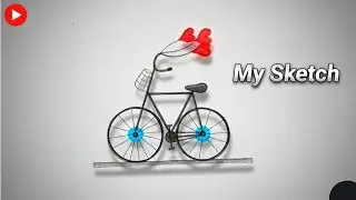 🎯 Learn to draw a bicycle easily | How to draw a Bicycle step by step.
