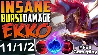 INSANE BURST DAMAGE EKKO | ONE SHOT THEM ALL | New Runes Ekko vs Riven TOP Season 8 PBE Gameplay