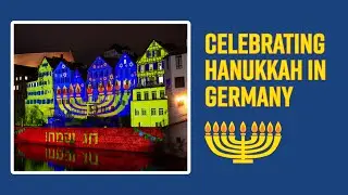 Perhaps the largest Hanukkia in the world | Hanukkah in Germany 🇩🇪🇮🇱
