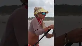 When a BIGGER FISH wants your catch  #beachfishing #fishingmethods