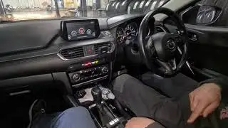 how to | Mazda 6 2014 | rear brake replacement ELECTRIC HANDBRAKE service mode