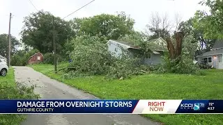 Overnight storms leave behind widespread damage in Guthrie County