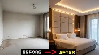 Luxury Master Bedroom Renovation | Hotel Style Bedroom Interior Design | Before to After
