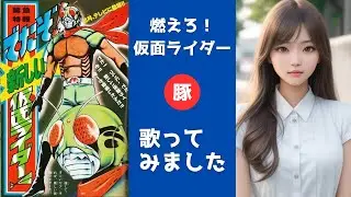 燃えろ！仮面ライダー 【歌ってみた】水木一郎・こおろぎ’７３｜歌詞字幕入り｜moero!Kamen Rider ichiro mizuki cover