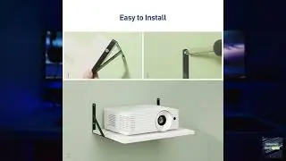 Review - AREAJD Black White Small Mini Projector Mount, Projector Shelf/Cable Box Wall Mo