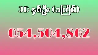 January 8, 2026 3D Thai lottery possible number 