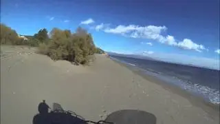 Gythio Selinitsa beach in winter