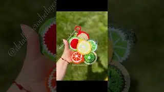 Bolsa para AirPods (fruit bag charm) #emprendedora #crochet #amigurumi #handmade #amor