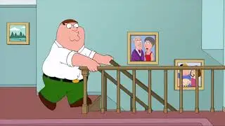 Peter Griffin falling down stairs with cartoon sound effects