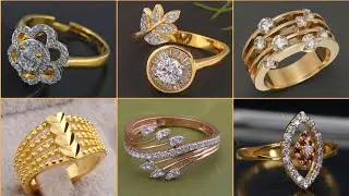 Outstanding And Most Demanding Gold Rings Designs With Diamond Ruby And Emerald - Couple Bands