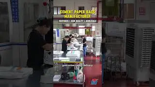 High-speed cement paper bag production#cementpaperbag#paperbag