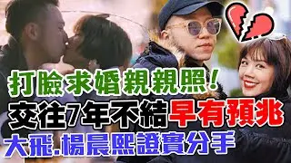 交往7年不婚 爆分手早有預兆？大飛、楊晨熙愚人節斷情 凍卵舉動大飛蒙鼓裡？打臉求婚親親照！