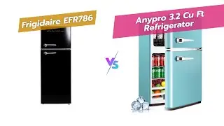 Frigidaire EFR786 против Anypro Retro Mini Fridges: Сравнение размеров квартир 🧊🏠