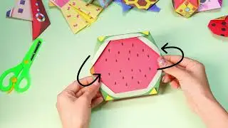 11- Watermelon - hapray origami folding steps - 72 patterns