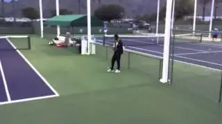 Monfils IW 2014 practice