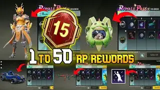 😍MONTH 15 ROYAL PASS // 1 TO 50 RP // M15 ROYAL PASS PUBG MOBILE ( M15 ROYAL PASS )