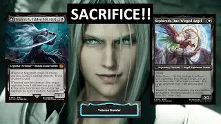 Sacrifice Brawl Commander Sephiroth, Fabled SOLDIER Final Fantasy MTG Arena Gameplay.