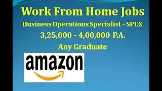 Work From Home Jobs | Amazon | Business Operations Specialist | Job Vacancy 2022 || ThatsUpload ||