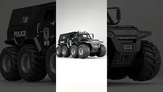 Police Monster Truck 8x8 2024 #shorts #viral
