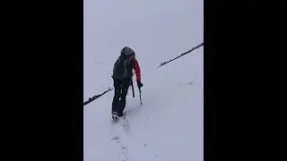 Climbing Mt. Fuji off season in a BLIZZARD is no joke! Got a severe frostbite to my face...
