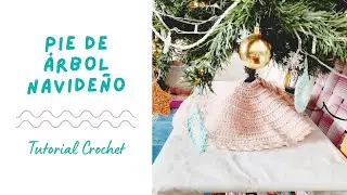 Pie o Falda de Árbol Navideño a Crochet TUTORIAL Paso a Paso #navidad #tutorial