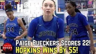 Paige Bueckers Drops A Smooth 22 In Blowout Win! Hopkins vs Edina Game Recap