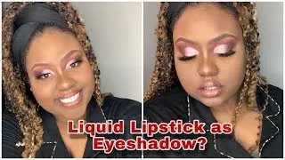 HOLIDAY GLAM TUTORIAL#Watchmeblush palette |WOC|BOLD USING LIQUID LIPSTICK