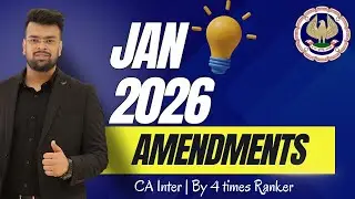 Amendments Jan 2026 | Law CA Inter