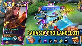 RAHASIA PRO PLAYER! TUTORIAL LANCELOT SOLO RANK AUTO WIN! - Mobile Legends
