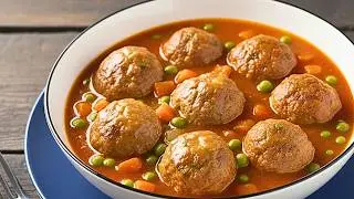 ALBONDIGAS con Verduras ¡Salsa INCREÍBLE! 😍