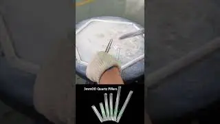 Polishing 3mmOD quartz terp pillars in China quartz factory