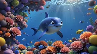 Four Baby Dolphins Learn to Dive | Ocean Animal Song for Kids | Fun Counting Rhyme for Toddlers