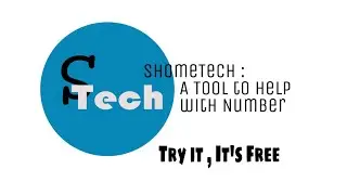 ShomeTech : A Tool to Help With Numbers
