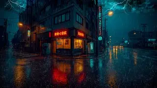 Peaceful Lofi Coffee in 90's Tokyo Street 🌆 Rainy Lofi Hip Hop Mix 🌧️ Lofi Beats To Study/ Chill