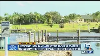 Boaters at new ramp causing damage on C-24 canal