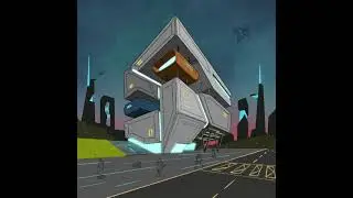 Futuristic digital art using Procreate