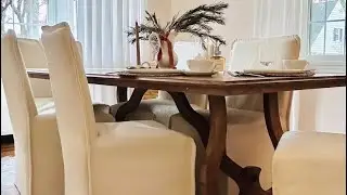 Stylish, mess-friendly dining chairs &mdash; beautifully styled in Vittoria&rsquo;s home! 🍴✨