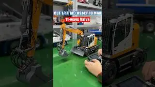 Unreal control! The 1/14 11-Valve 914 Excavator moves with finger-tip precision  #rc #excavator