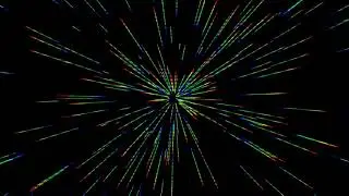 Rotating Colored Laser Rays On a Black Screen - Motion Graphics Animated Background Video