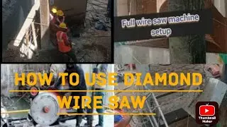 how to use diamond wire saw machine #youtubeshorts #ytshort #civilengineering