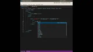 Create a table in HTML | VS Code | #shorts