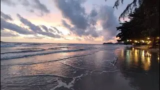 Sunset fire show