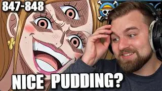 SPLIT PUDDING IS HILARIOUS | First Time Reacting to One Piece Episodes 847 & 848
