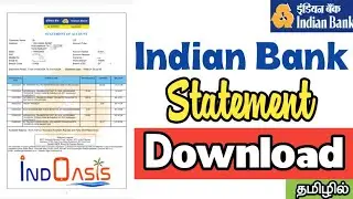 Indian Bank Statement Download Using Indoasis App \ Indian Bank Statement Download In Tamil