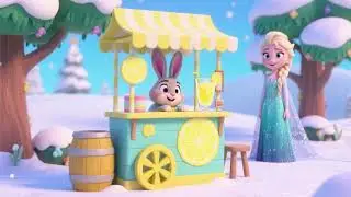 🍋🐰 Elsa Bunny&rsquo;s Lemonade Stand 4 | The Sunny Day Song for Kids 🎵☀️🌈
