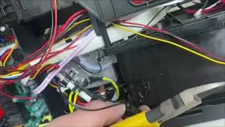 replace reed switch assembly B waste cabinet step 1